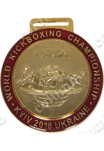 Медаль на стрічці  "WORLD KICKBOXING CHAMPIONSHIP" Київ 2018