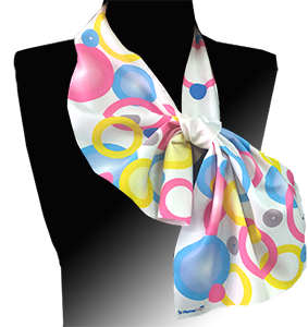Французский галстук (шейная косынка)мокрый шелк