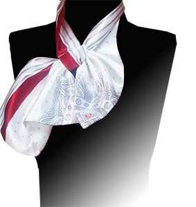 Французкий галстук (шейный платок) двухслойный сшитый атлас