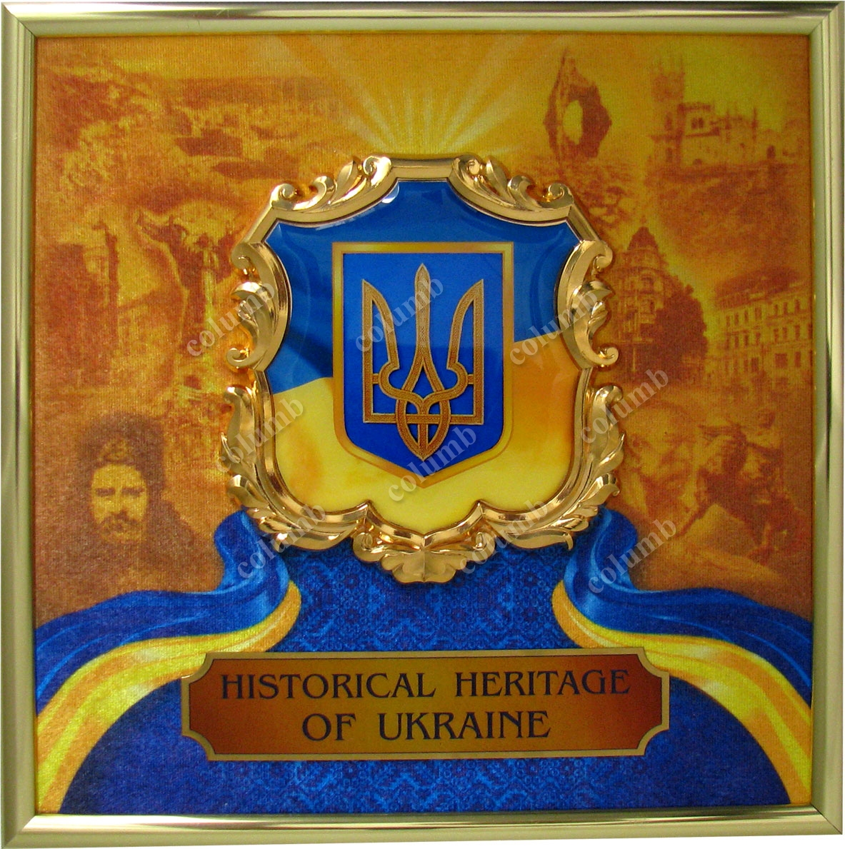 Герб Украины в стандартном корпусе «картуш»