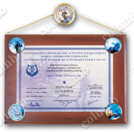 Диплом «Сертифікований плавець-підводник»