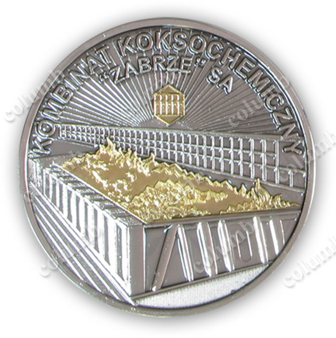 Юбилейная медаль «Коксохимический комбинат» Польша аверс 
